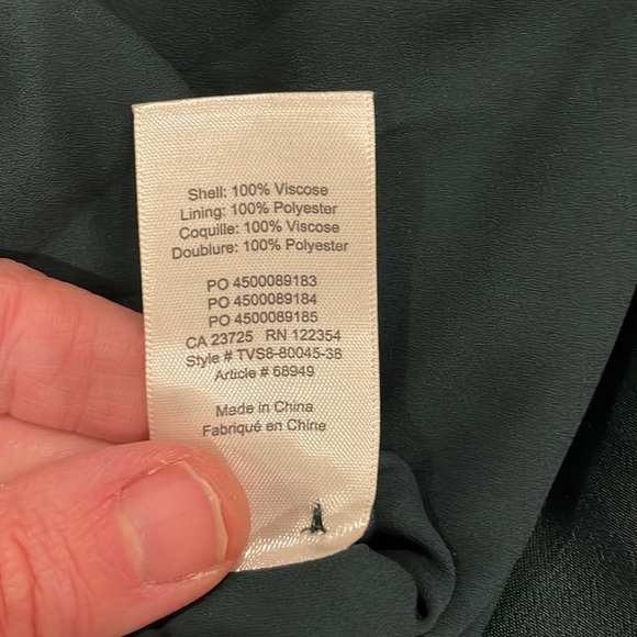 Little moon green silk dress medium - Picture 7 of 9